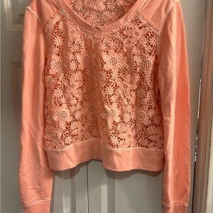 Victoria's Secret Pink Lace Back Sweater